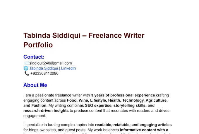 do SEO blog and content writing